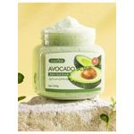 SADOER Avocado Exfoliating Bath Salt Body Scrub – 350g, Smooth & Glow - image 5