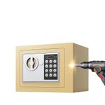 product_image_name-Generic-6L Safe Safebox With Key Electronic Secure Storage Box With Keypad And Key Lock - Brown-5