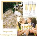 product_image_name-Generic-Champagne Glasses,Food Grade Plastic Champagne Glasses,170 ML,Unbreakable & Party Ready,Detachable & Space Saving,6 Pcs-1