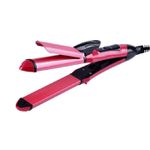 product_image_name-Kingnote-3 In 1 Hair Straightener And Curler With Hand Dryer - Pink+ Free Professional Hair Dryer+ 13Pcs Makeup Brush Set Offer free hanging hook-5