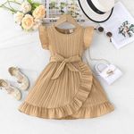 Kids Corner Girl Summer Dress-Beige