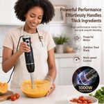 Generic Hand Blender 1000W Immersion Blender Whisper Quiet Variable Speed Easy Clean Stick Blender - image 3