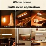 product_image_name-Generic-Punch-Free Smart Sensor Magnetic Rechargeable Led Lights, Closet Led Motion Sensor Light, Motion Under Cabinet Lights, Led Closet Lights Wireless USB Charging(Warm light)-2