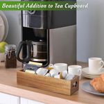 Generic Wood Tea Bag Organizer, Wooden Tea Bag Holder with 3 Slots and Handles - image 4