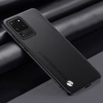 product_image_name-Generic-Luxury PU Leather Case For Samsung Galaxy S20 Ultra 5G Back Cover Matte TPU Silicone Protection Phone Case Coque-1