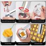 Generic Cookies/Biscuit Press Cutter Moulds with 20pc cookies disk and nozzels - image 2