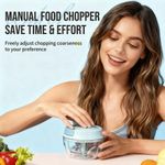 product_image_name-Generic-Manual Vegetable Chopper, Onion Garlic Ginger Pepper Cutter, Food Processor For  Local Dishes-6