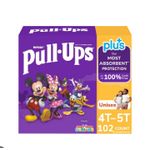 Huggies Plus Pull Ups Unisex Diapers Size 4T-5T(38-50lbs) - 102 Diapers 