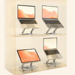 product_image_name-TOUPHY-Rotating Laptop Stand for Desk Gift with A Phone Holder - Black-4