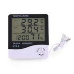 product_image_name-Generic-HTC-2 Liquid crystal electronic digital temperature and humidity meter, household electronic temperature and humidity meter with clock, weather station-1