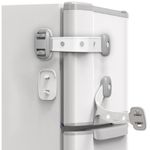 Generic Fridge Locks, Refrigerator Door Lock, Child Proof Safety Cabinet Lock with Strong Adhesives