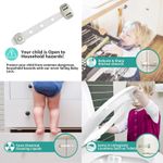 Generic Fridge Locks, Refrigerator Door Lock, Child Proof Safety Cabinet Lock with Strong Adhesives - image 6