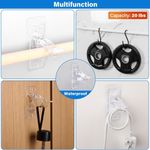 Generic Curtain Rod Holders, Self Adhesive Rod Brackets, 2Pcs Curtain Rod Hooks - image 6
