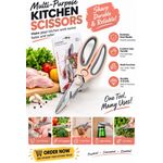 AD Portable Kitchen Scissors - Multicolour