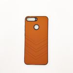 Huawei Leather style Back Cover Case for Y6 2018 Color Brown 