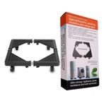 Generic Adjustable Heavy-Duty Washing Machine & Fridge Stand (Movable Base with Wheels) - Black - image 3