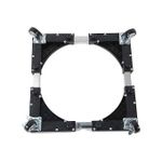 Generic Adjustable Heavy-Duty Washing Machine & Fridge Stand (Movable Base with Wheels) - Black - image 4