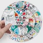 product_image_name-Generic-10PCS Cartoon Doctor Nurse Career Stickers For Phone Laptop Suitcase Notebook and Laptop Waterproof Stickers - Multicolour-5
