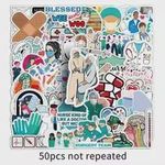 product_image_name-Generic-10PCS Cartoon Doctor Nurse Career Stickers For Phone Laptop Suitcase Notebook and Laptop Waterproof Stickers - Multicolour-6