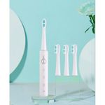 Generic Electric Toothbrushes Whitening With 4 Brush Heads - WHITE