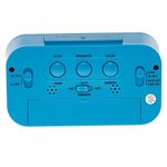 Generic LED Digital Alarm Clock with Light-Activated Sensor and Snooze Mode – Displays Time, Date and Temperature Blue - image 2