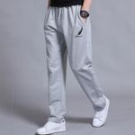 product_image_name-Fashion-Men's Casual Trousers - Black/White - black - XXL-3