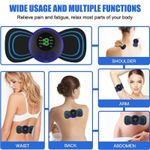 Generic Wireless EMS Massage Pad - Rechargeable Mini Massager for Neck Shoulder Back(Two spare massage pads)