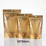 Generic Gold Stand Up Pouches 50pcs- 22*32cm - 50PCS