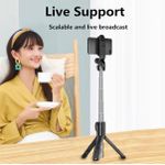 product_image_name-Generic-3-in-1 Portable Bluetooth Selfie Stick Tripod with Remote - Black-3