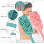AD 2 in 1 Back Scrubbing Bathing Sponge Loofah - Multicolours