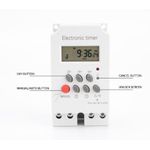 Generic 1pc_25A Digital Timer Switch 220V – Programmable Automatic ON/OFF (DIN Rail)