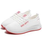 product_image_name-Fashion-Soft Sole Low Top Sneakers - White - White - EU 37-1