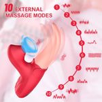 Jiu Ai Rose  VibratorTongue Licking Flapping G-spot Sex Toy Rechargeable - image 4
