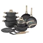 product_image_name-Generic-7pc Nonstick Cookware Set With Laddles- Grey/Brown-3