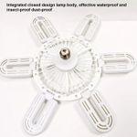 Generic E27 ceiling fan light, Two-in-one electric fan ceiling light with built-in remote control, suitable for bedroom and kitchen use - image 2