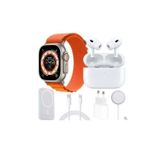 Smartwatch Smart Watch X8 Unique Combination Comes With Pods/earbds/earphone , Power Bank, Magsafe Magnetic Charger, Long Lightning Cord Charger, And Wireless Charger.