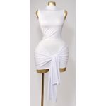 SHEIN COLROVIE Ruched Mock-Neck dress with Tie Sash