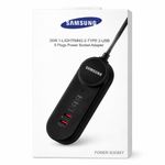 product_image_name-Samsung-35W Fast Charging Power Adapter – 5 Port (2 Type-C + 2 USB + Lightning) Multi Socket Charger with Cable – Black-2