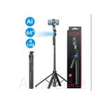 Generic C17 AI Face Tracking Quadrapod Gimbal Tripod Stand - Black - image 2
