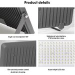 product_image_name-Generic-Outdoor LED Waterproof Flood Light - 50W - Silver-4