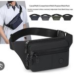 A & Shine Men's Premium Waist Bag - Grey - image 2