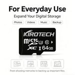 KIROTECH 64GB microSD card, UHS-I Class 10 high-speed memory card; expands device storage capacity - image 6