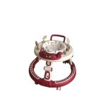 Multi-Functional Interactive Baby Walker & Activity Center with Musical Steering Wheel - Red/White