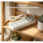 AD Universal 10 Way Extension Board With 2 USB - White