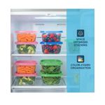 ShebSheb 3-Pack 280Ml Plastic Lunch Boxes with Lids Rectangular Food Storage Containers Stackable Lightweight for Fruit Meal Travel Kitchen - image 3