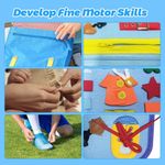 product_image_name-Generic-Children's Felt Busy Board, Montessori Educational Learning Board Toy, Preschool Activity Board-6