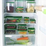 product_image_name-Generic-Green 17PCS Plastic Storage Box for Household Food and Fruit Packaging-3