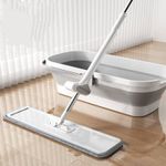 Generic Flat Mop with Collapsible Bucket Set