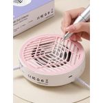 product_image_name-Generic-Portable USB Nail Dust Suction Collector Vacuum - Professional Manicure Extractor - Pink-2