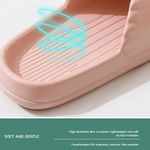 product_image_name-Generic-1 pair Pillow Slippers for Women and Men Non Slip Quick Drying Shower Slides Bathroom Sandals Ultra Cushion Thick Sole-5